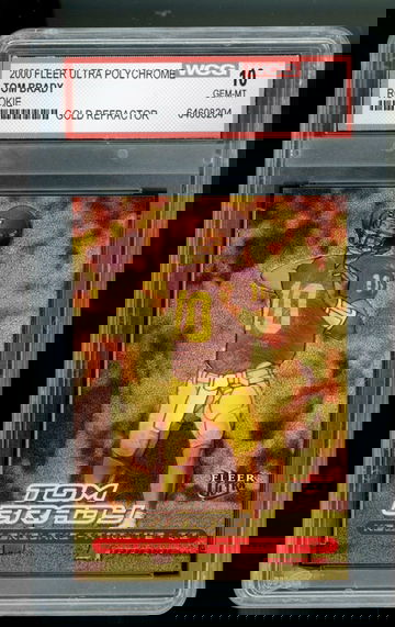 2000 fleer ultra polychrome brady rookie refractor 