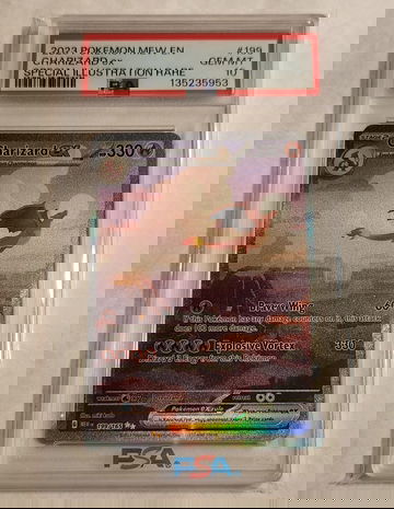 2023 Pokemon Mew 151 English CHARIZARD SIR #199 PSA 10