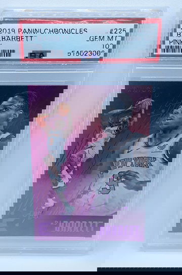 2019 Panini Chronicles #225 RJ Barrett Pink Rookie Card PSA GEM MT 10