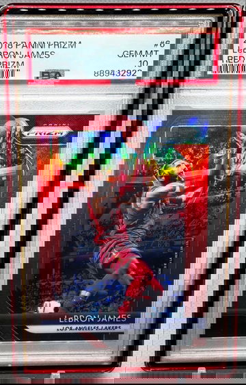 2018-19 Panini Prizm #6 LeBron James Red Prizm #/299 PSA 10 Gem COLOR MATCH