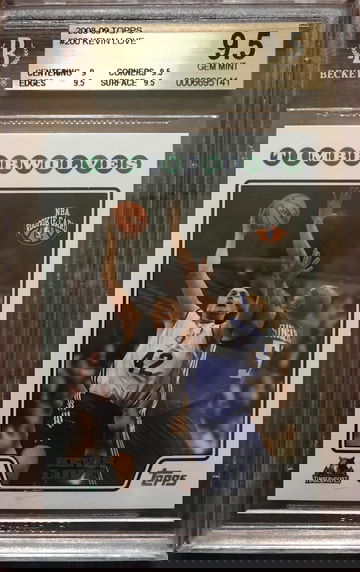 2008-09 Topps #200 Kevin Love Rookie BGS 9.5 Gem Mint