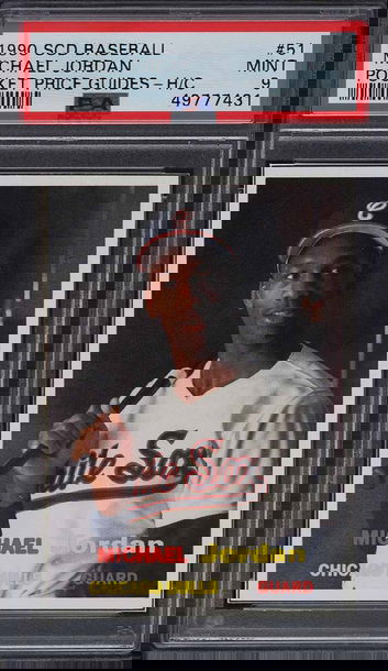 1990 SCD Sports Cards Digest #51 Michael Jordan Baseball RC Rookie PSA 9 Mint