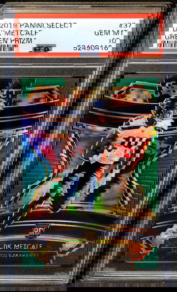 2019 DK METCALF ROOKIE RC 🔥 Select Concourse GREEN Prizm #/5 🔥 PSA 10 - SSP!