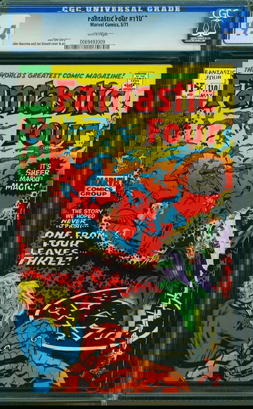 FANTASTIC FOUR #110, CGC 9.4 NM