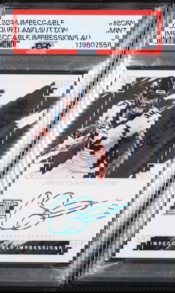 2024 Panini Impeccable Impeccable Impressions Autographs Courtland Sutton #IICSN /49 PSA 9