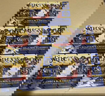 2020-21 Panini Select Basketball Mega Boxes Lot of 5