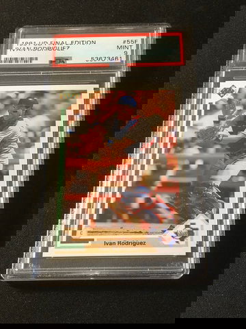 Ivan Rodriguez 1991 UD Final Edition Rookie PSA 9
