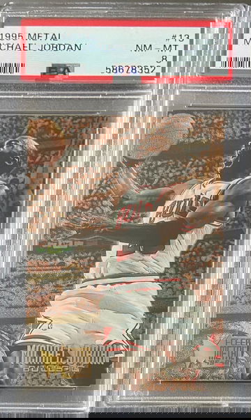 1995 Metal Michael Jordan PSA 8