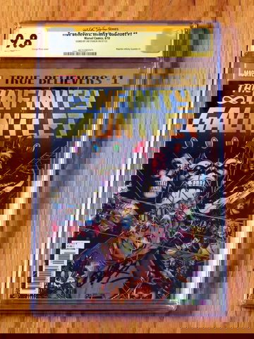 TRUE BELIEVERS: INFINITY GAUNTLET #1 CGC SS 9.8 Signature Series signed Starlin