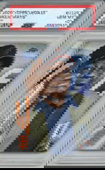 2020 TOPPS UPDATE #U129 WILLIE MAYS CARD SAN FRANCISCO GIANTS PSA 10 SSP LOW POP