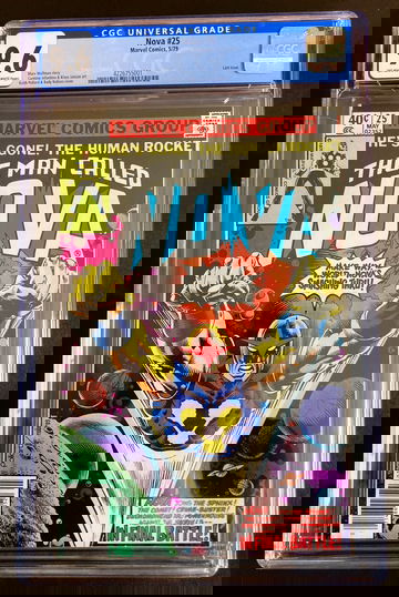 Nova #25 CGC 9.6 OWW 1979 Marvel Comics