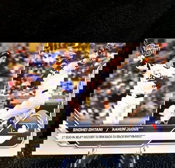 2025 Topps Now  Shohei Ohtani  Aaron Judge  1st Duo With B2B MVP  Dodgers Yankees