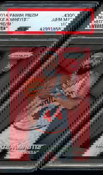 2014 Panini Prizm Nikola Mirotic Red Prizm PSA 10 Gem Mint #300