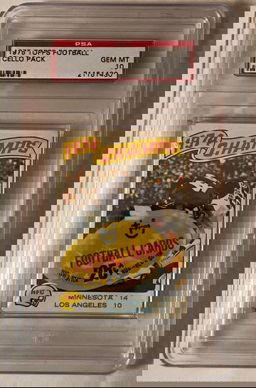 1975 TOOPS FOOTBALL CELLO PACK , GEM MT-10