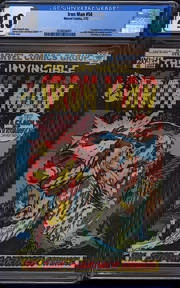 Iron Man #54 CGC 9.0 WHITE Marvel 1973 1st Moondragon