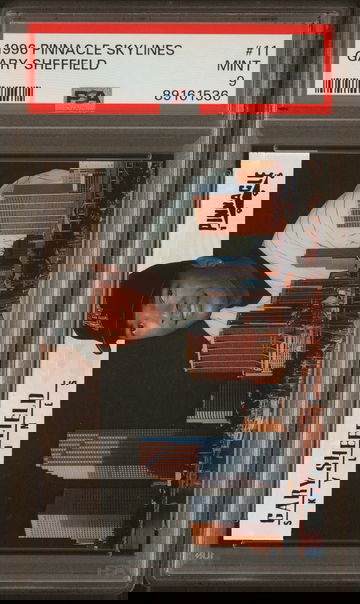 1996 PINNACLE GARY SHEFFIELD SKYLINES #11 PSA 9