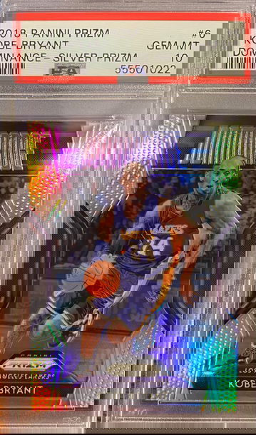 2018 Panini Prizm Kobe Bryant Dominance Silver Prizm PSA 10