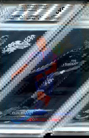 Kylian Mbappe BGS 9(9.5 sub) 2017 Topps Chrome