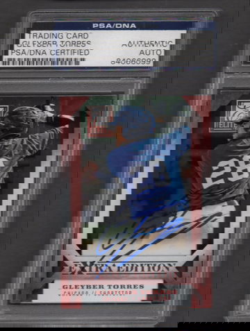 Gleyber Torres Signed Autographed 2013 Elite Extra Edition #71 RC PSA DNA COA