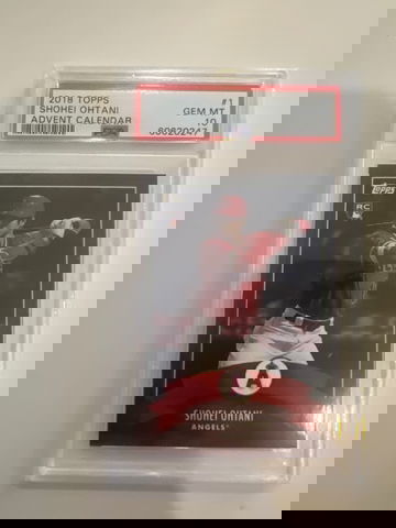 2018 SHOHEI OHTANI TOPPS ADVENT CALENDAR ADVENT CALENDAR PSA 10