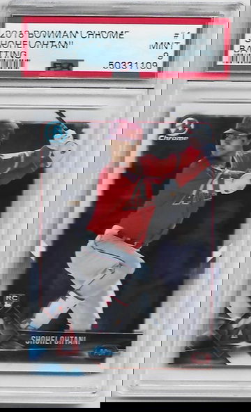 2018 Bowman Chrome #1 Shohei Ohtani Batting Rookie PSA 9 Mint