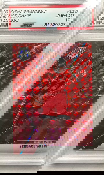 2019 Mosaic Terence Davis Red PSA 10 Gem Mint Rookie RC