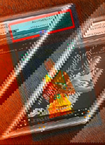 2007 Topps Kevin Durant Full On Card Auto Silver Ink Rookie Card - RARE - Priced To Sell