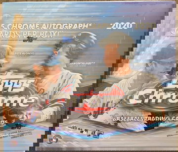 2020 Topps Chrome Baseball Hobby Sealed Jumbo Box