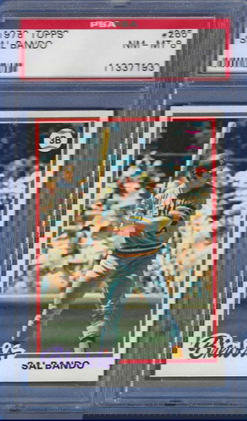 1978 Topps Sal Bando #265 *PSA 8* Oakland A's Milwaukee Brewers