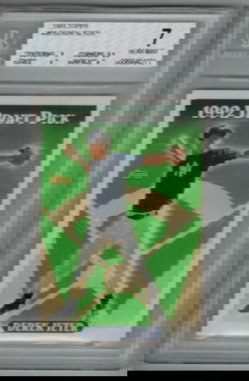 DEREK JETER~1993 TOPPS BGS-7 NR/MT+ w/ 8 & 9 SUBS VERY HOT MLB ROOKIE RC CARD #98