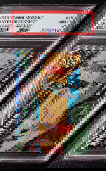 Giannis Antetokounmpo PSA 9 Montage Prizm Panini Mosaic
