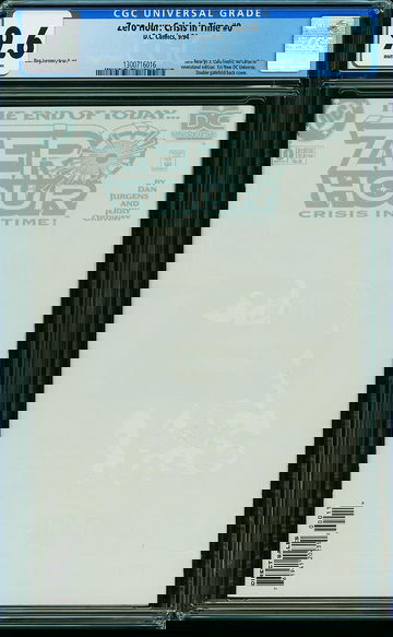 ZERO HOUR: CRISIS IN TIME #0, CGC 9.6 NM+