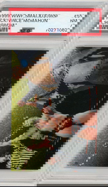 THE ROCK 1999 Comic Images Chromium WWF Smackdown! #55 PSA 7