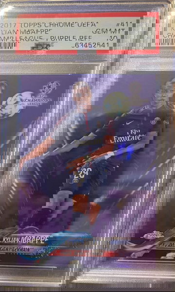 Champions Purple Kylian Mbappe RC 250/250 PSA 10 