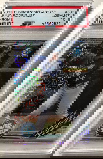 2019 bowman chrome mega box Julio Rodriguez psa 10