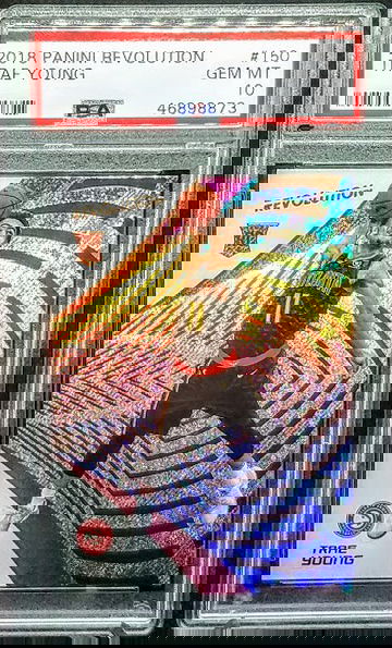 Trae Young 2018-19 Panini Revolution RC Rookie Card # 150 Graded PSA Gem Mint 10