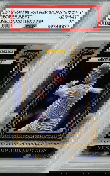 2013 PANINI FATHER's DAY MUSEUM COLLECTION #MC1 GEORGE BRETT PSA 10 LOW POP RARE