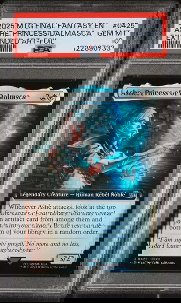 2025 MTG Final Fantasy Extended Art Foil Ashe, Princess of Dalmasca #0425 PSA 10