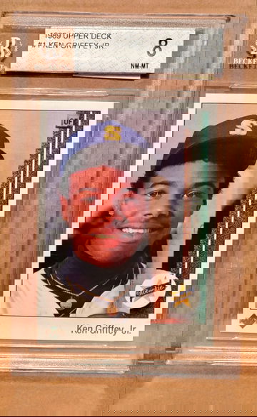 1989 Upper Deck Ken Griffey Jr. BGS 8 NMint-Mint
