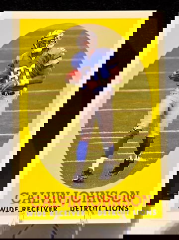 2007 Topps  Calvin Johnson  Turn Back the Clock  Rookie RC  #8 Lions