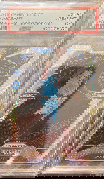 2019 Prizm Fast Break Ja Morant PSA 10