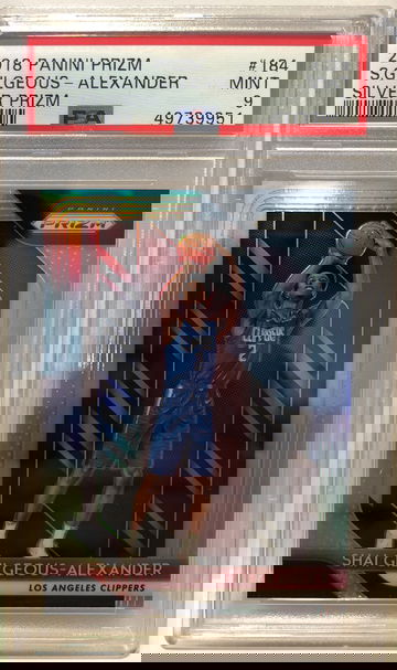 2018 prizm shai gilgeous alexander rookie silver (from HKG 14-21 days shipping)