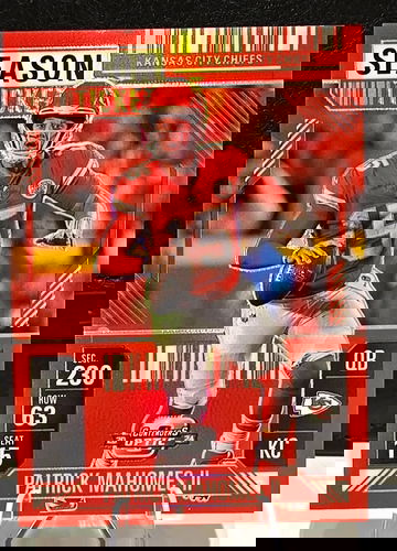 2024 Contenders Optic  Season Ticket  PATRICK MAHOMES  /199  Red Prizm  #27  Chiefs 