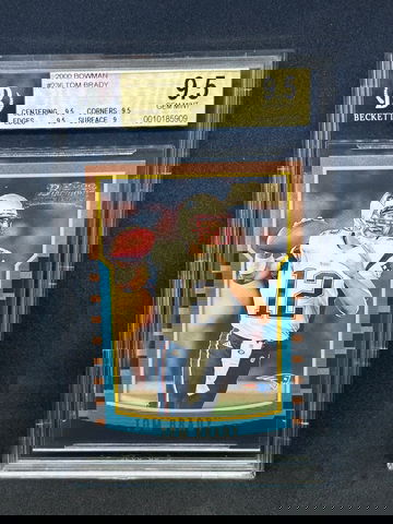 TOM BRADY 2000 BOWMAN FOOTBALL #236 ROOKIE BGS 9.5 (GEM MT)