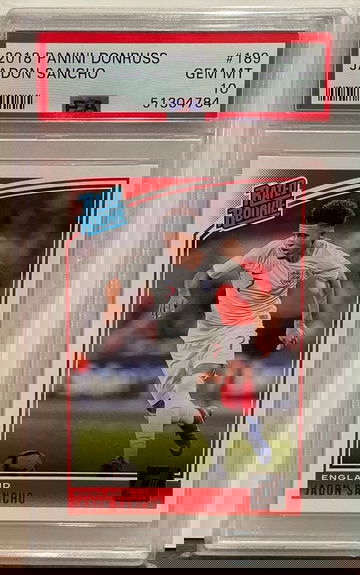 2018 Panini Donruss Jadon Sancho PSA 10