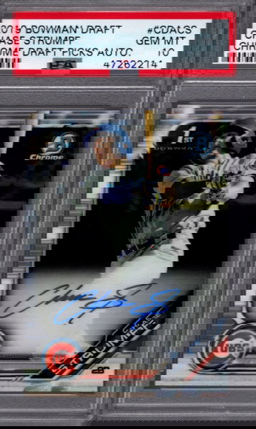 2019 Bowman Draft Chase Strumpf AUTO PSA 10 #CDACS RC 1st Chicago Cubs 2nd Round Pick Low Pop 45