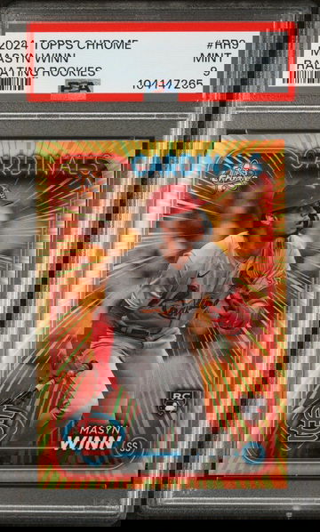 2024 Topps Chrome Radiating Rookies Masyn Winn #RR9 PSA 9