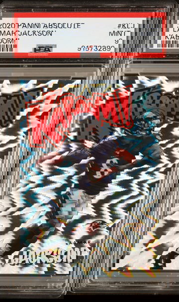 Lamar Jackson 2020 Panini Absolute Kaboom #KLJ RARE Insert MVP Ravens PSA 9 MINT