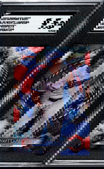 2023 Bowman's Best #TP-30 Wyatt Langford Top Prospects SGC 9.5