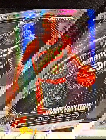 2024-25 Panini Prizm Black #280 Gary Payton Hyper Prizm Legends Sonics